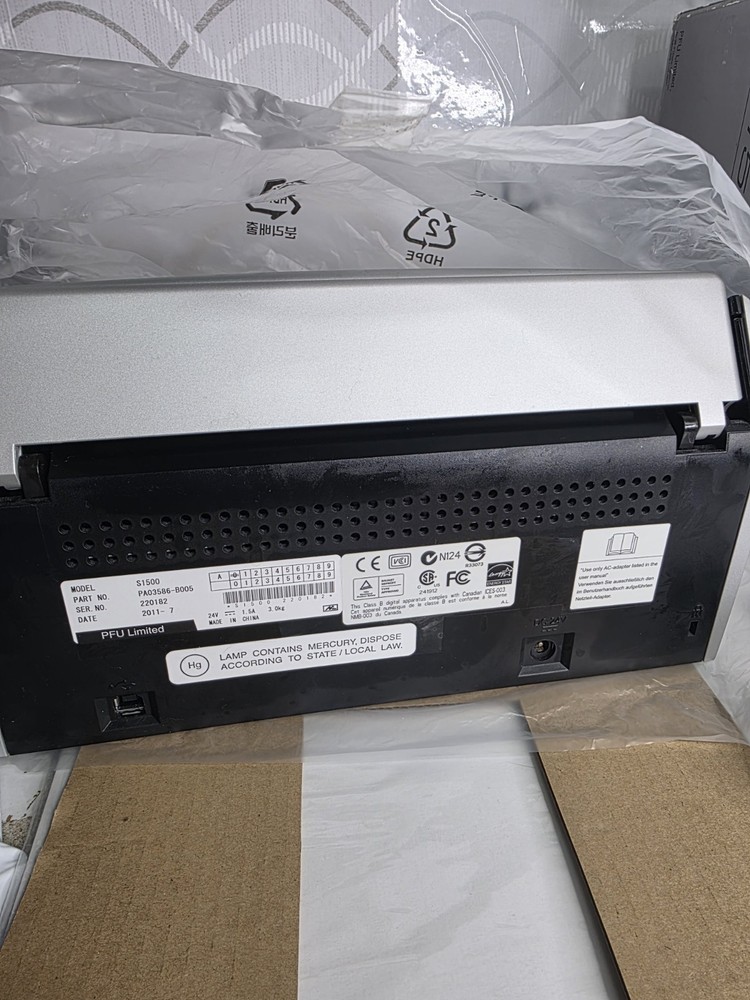 Fujitsu ScanSnap S1500 Sheetfed Duplex Color Document Scanner