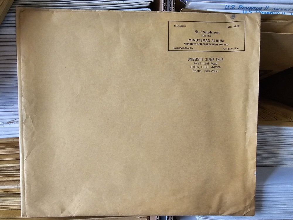 Scott 1973 #5 United States Minuteman Album Supplement Pages NOS