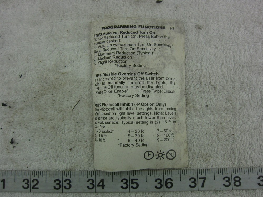 SensorSwitch WSD-W White PIR Wall Switch, Used