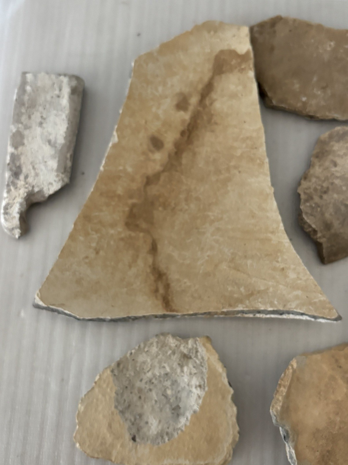 Lot of 7 Large Ancient Anasazi Native American Pottery Shards Arizona L5-D