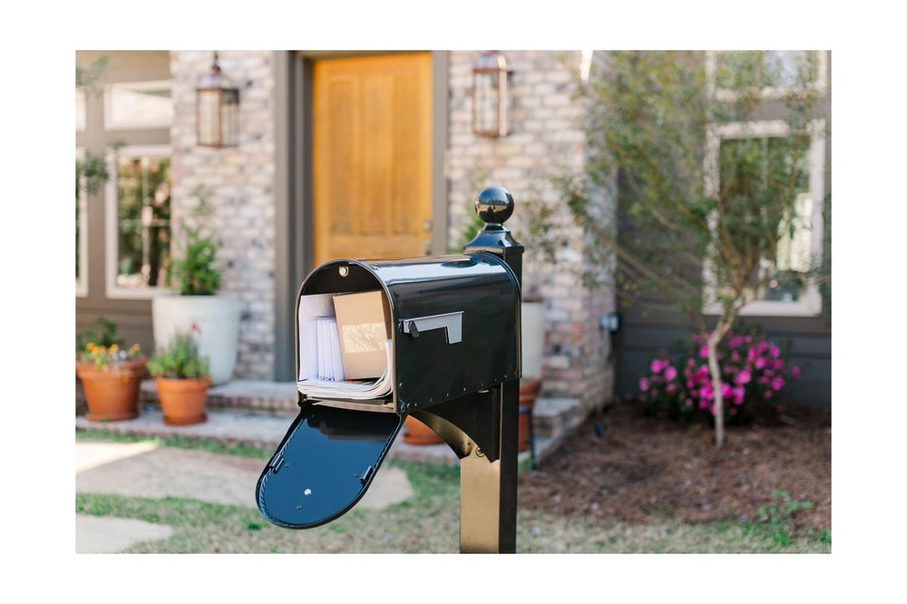 Architectural Mailboxes Landover Aluminum Mailbox Post, Black