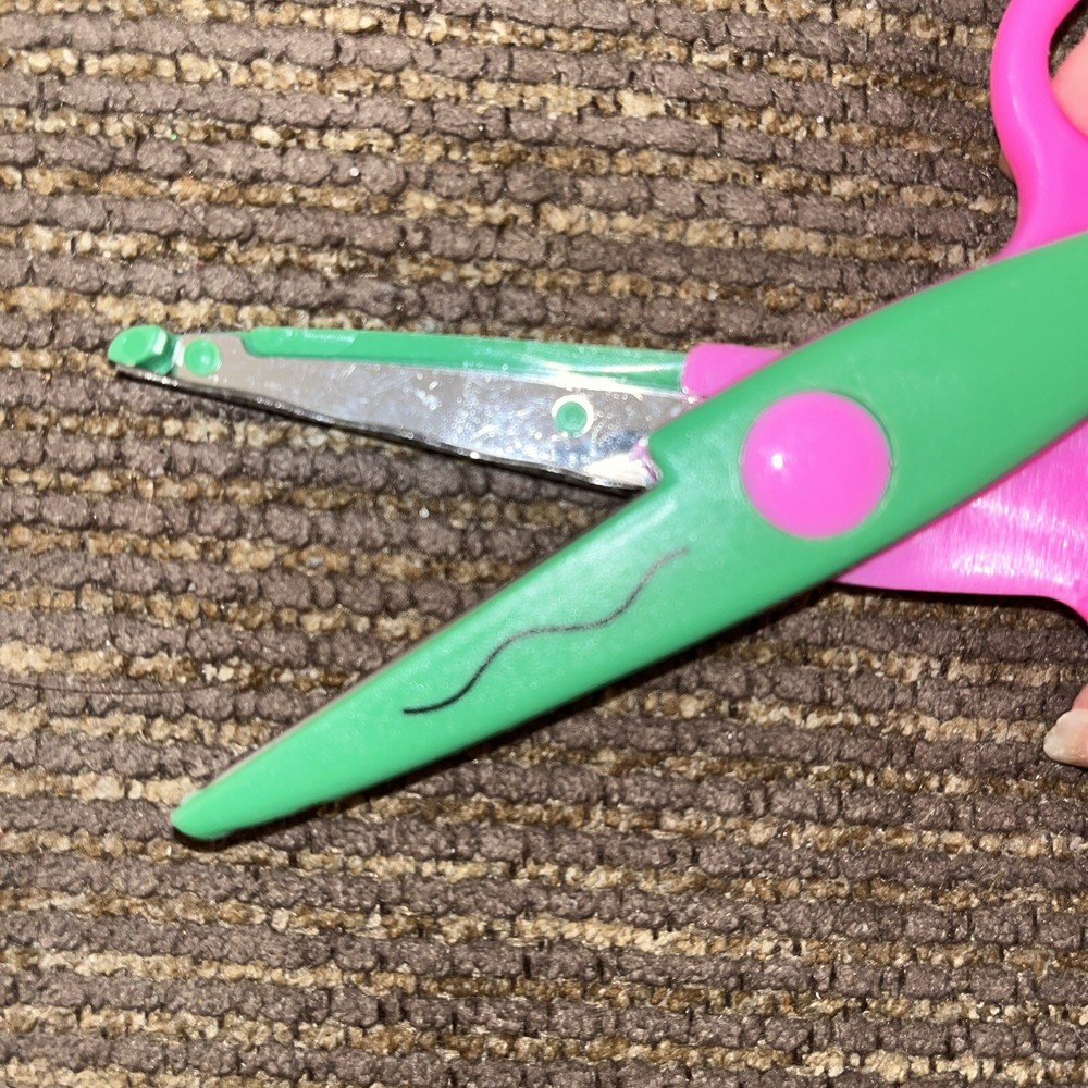 Paper Edge Scissors Set of 6 Different Patterns Craft Scissors