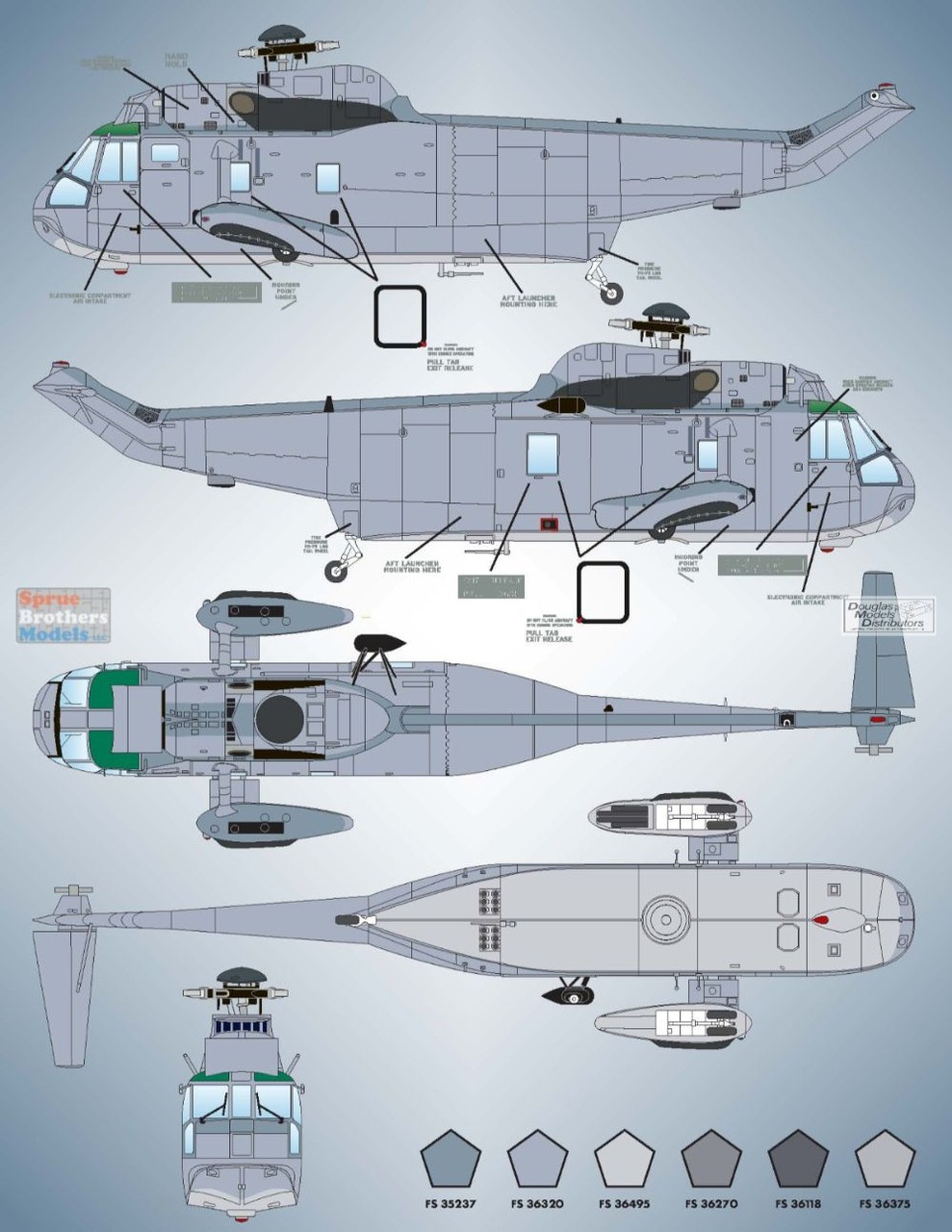 Bullseye 1/48 Decals #48047 Seaking Collection #1 for Hasegawa SH-3D/H Kits
