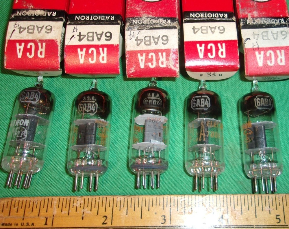 5-RCA 6AB4 Triode Tubes NOS Test Strong!