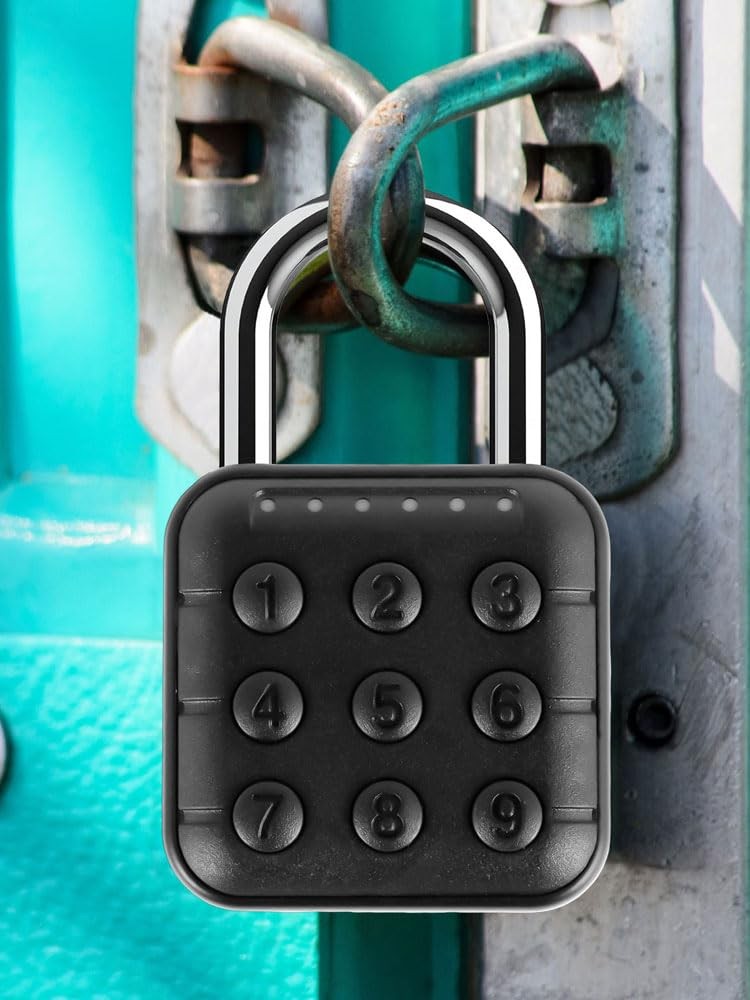 Combination Lock, 6 Digit Password Locker Lock Aluminum Alloy Code Digital Pa...