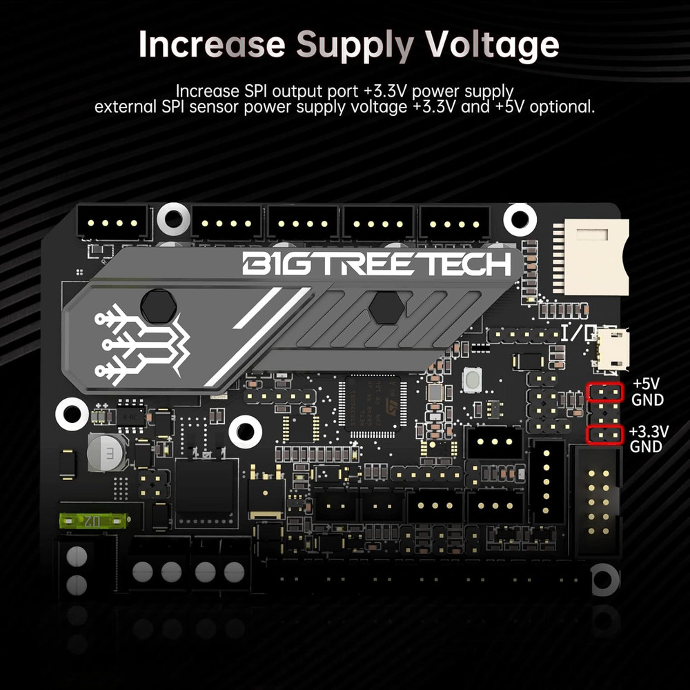 3D Printer Control Board SKR Mini E3 V3.0-with TMC2209， 32Bit Silent for Ender-3