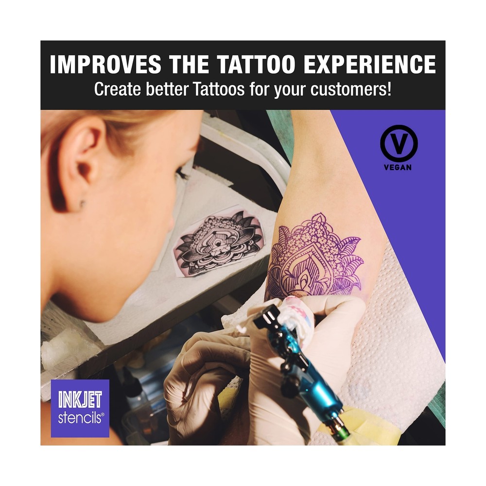 Refill Stencil Ink Compatible for Stencils Printer Ink (Violet, 4-Oz Bottle)