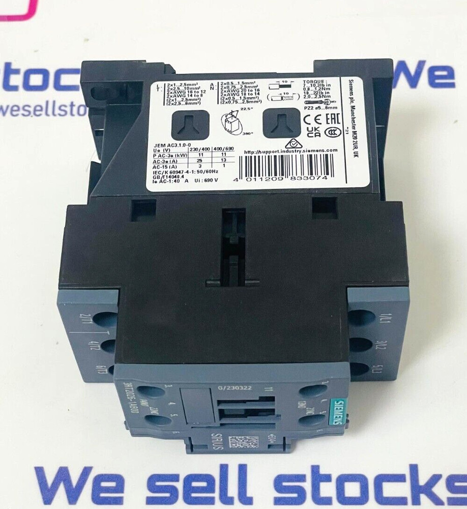 SIEMENS 3RT2026-1AB00 Contactor