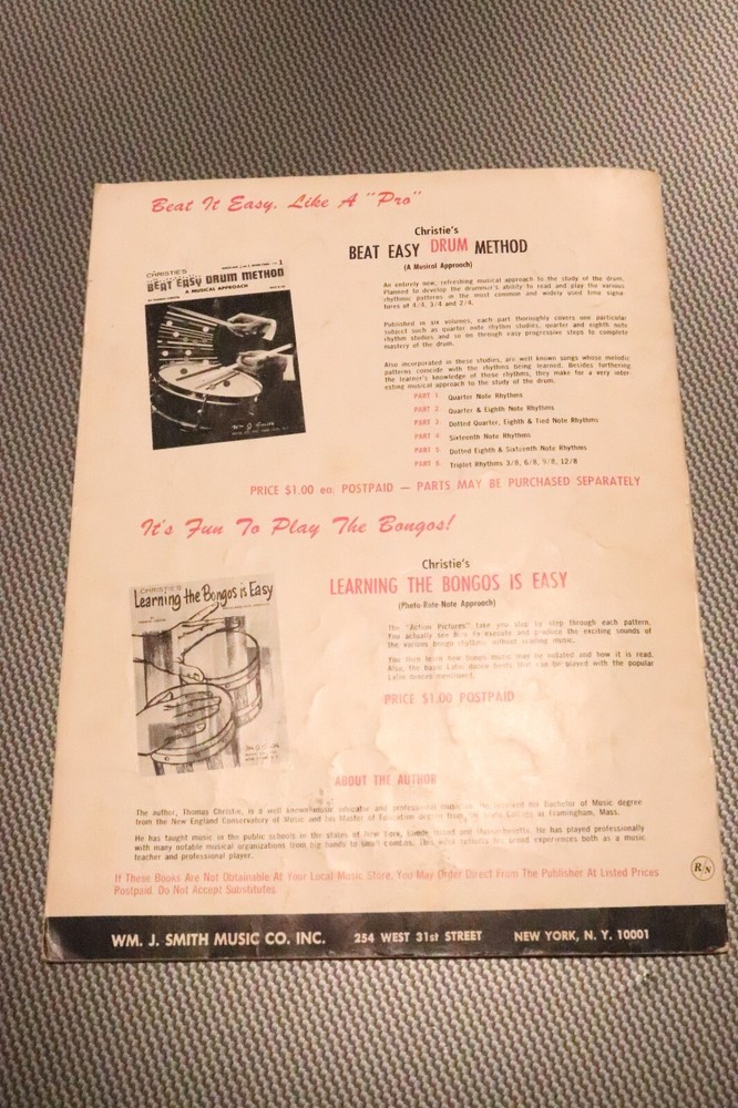 "Beat Easy Drum Method" Part 1 by Thomas Christie