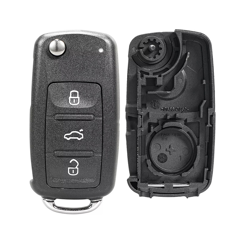 3 Button Remote Control Car Key Case For VW Golf MK6 Jetta Caddy Skoda