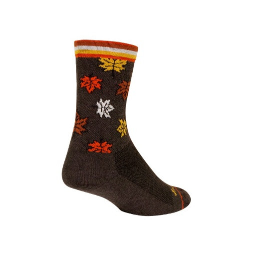 Socks - SockGuy - Falliage S/M 6" Wool Crew Cycling/Running NEW