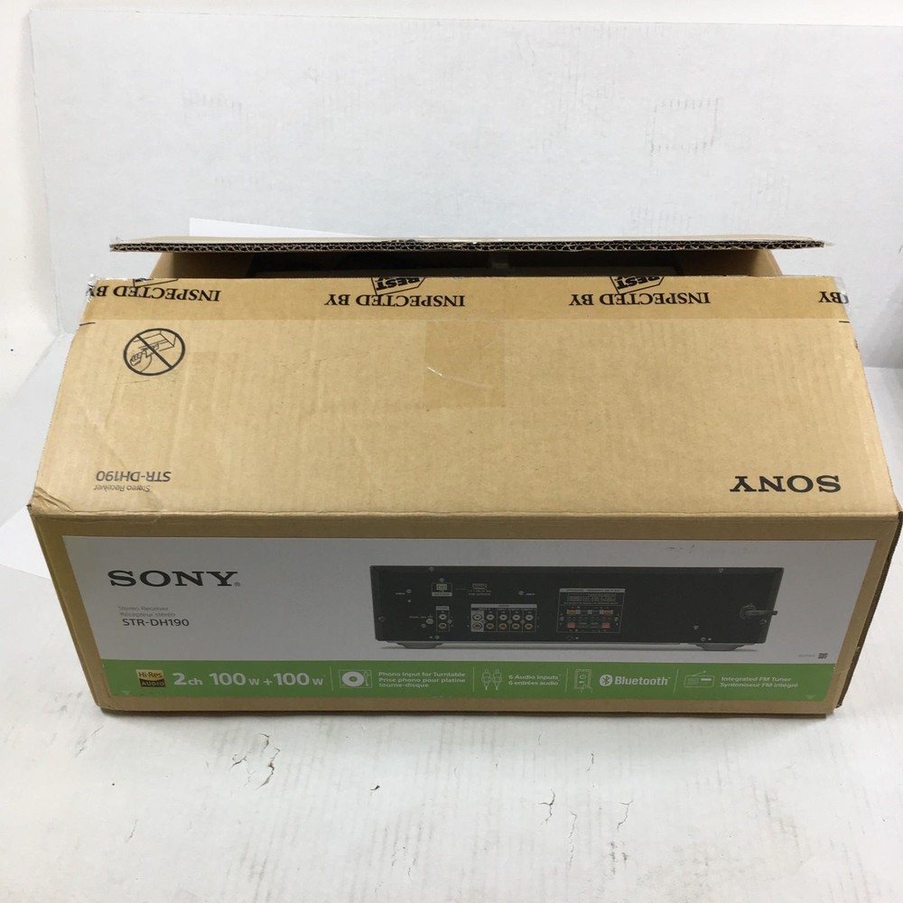 Sony STR-DH190 Stereo Receiver with Bluetooth - Black (Open Box)