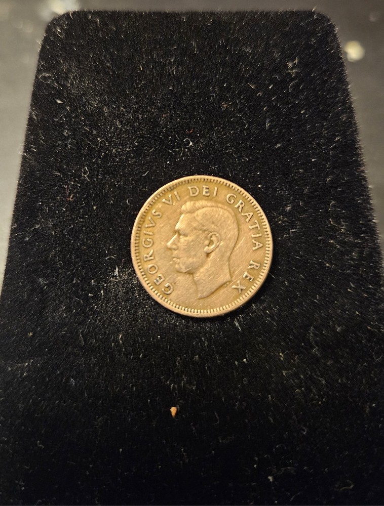 1948 Canada 1 Cent  Copper Coin George VII