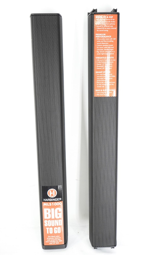 Harbinger MLS900 Active Personal Line Array PA System Black