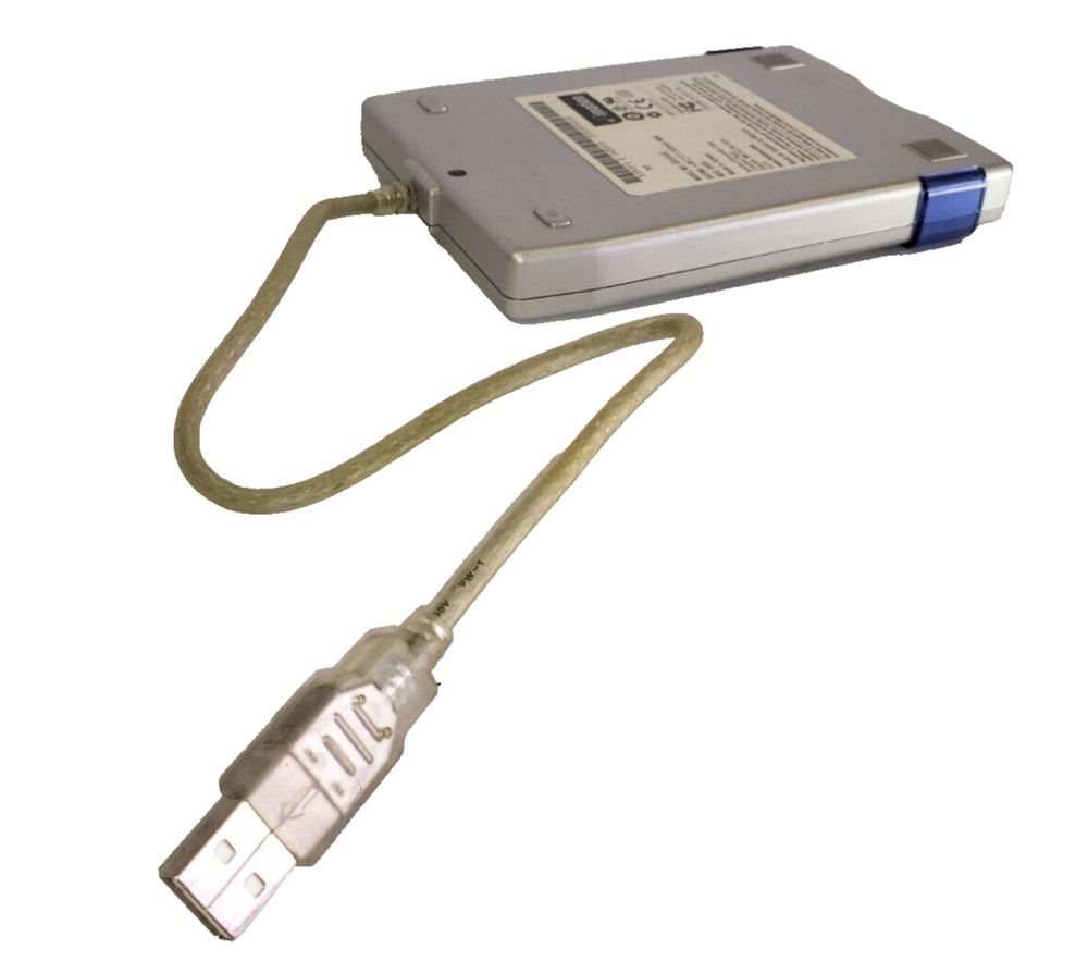 Imation External Floppy Disk Drive USB, 3.5" Model D353FUE Silver / Blue