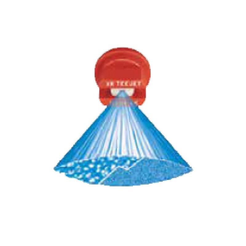 Pack of 6 - TeeJet Extended Range Flat Spray Tips Red 80° Polymer w/ SS Insert