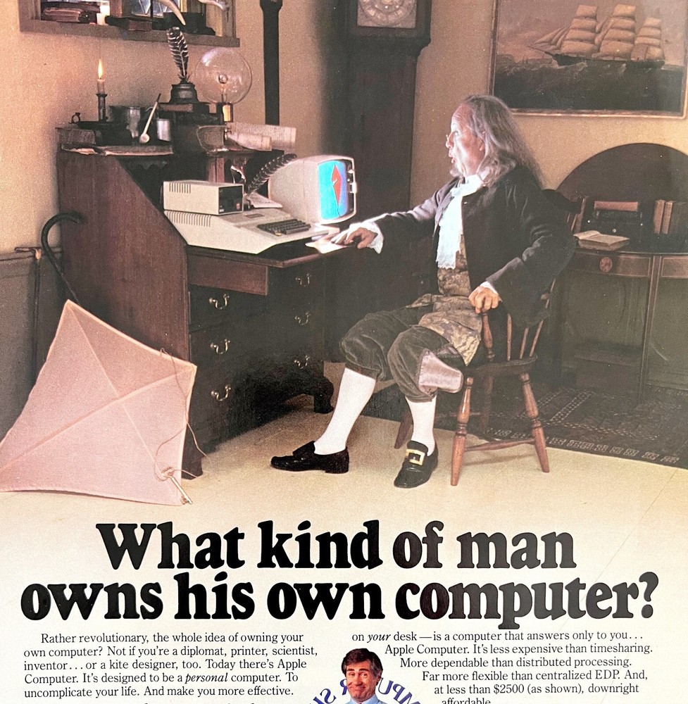 Apple Computer 1979 Advertisement Vintage Ben Franklin Electronics DWKK7
