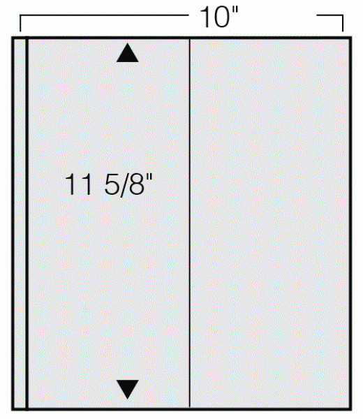 Black Garant Stock Page Per 5-US Plate Strips
