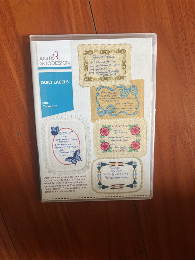 Anita Goodesign Mini Collection - Quilt Labels (CD-ROM)