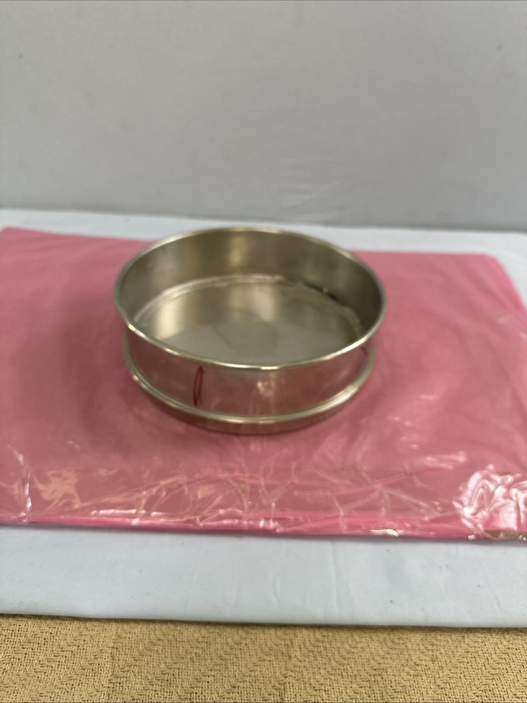 8 Inch Diameter Testing Sieve Stackable Receiver Pan VWR / Newark Wire Co.