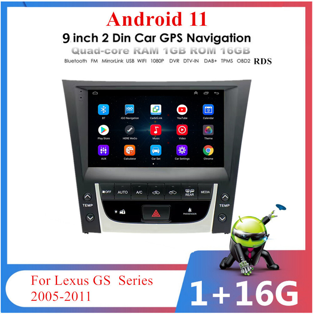 9" Stereo Radio GPS Wifi FM For Lexus GS GS300 GS350 GS430 GS450 GS460 2005-2011