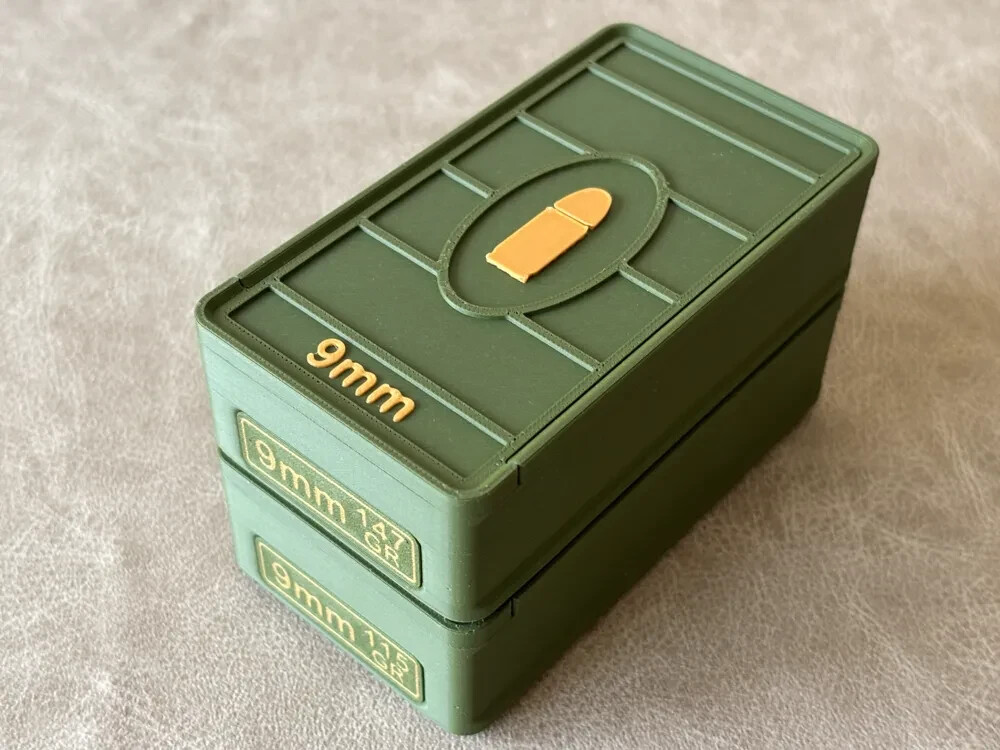 Ammo Storage Box 9mm 50 Rounds