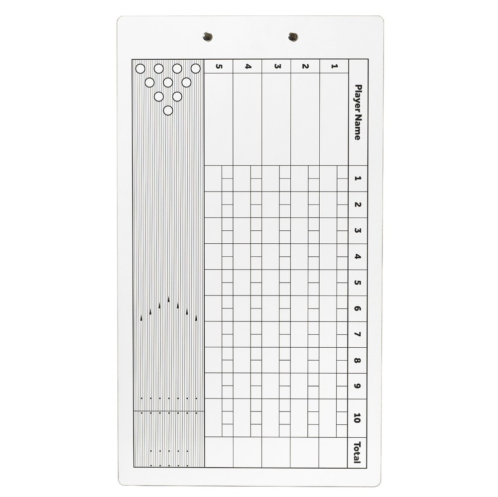 Murray Sporting Goods Bowling Dry Erase Coaches Clipboard | Double-Sided