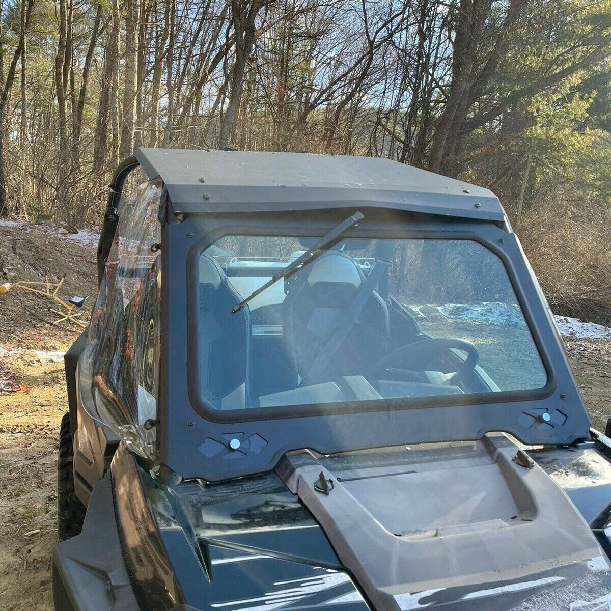 For Polaris RZR Windshield Full Glass with Wiper 900 1000 Trail S, XP Turbo