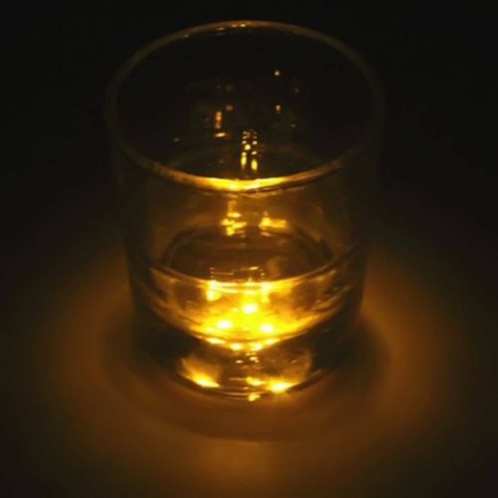 YELLOW LED 3 Light Coaster Sticker 3M D&D Terrain Replacement Bottle Glass