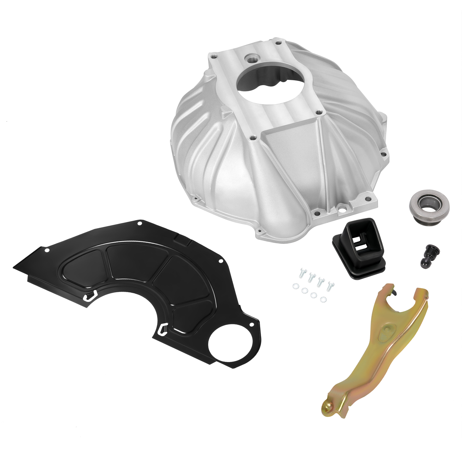 FOR CHEVY BELL HOUSING KIT & 11" CLUTCH FORK & THROWOUT BEARING & COVER #3899621