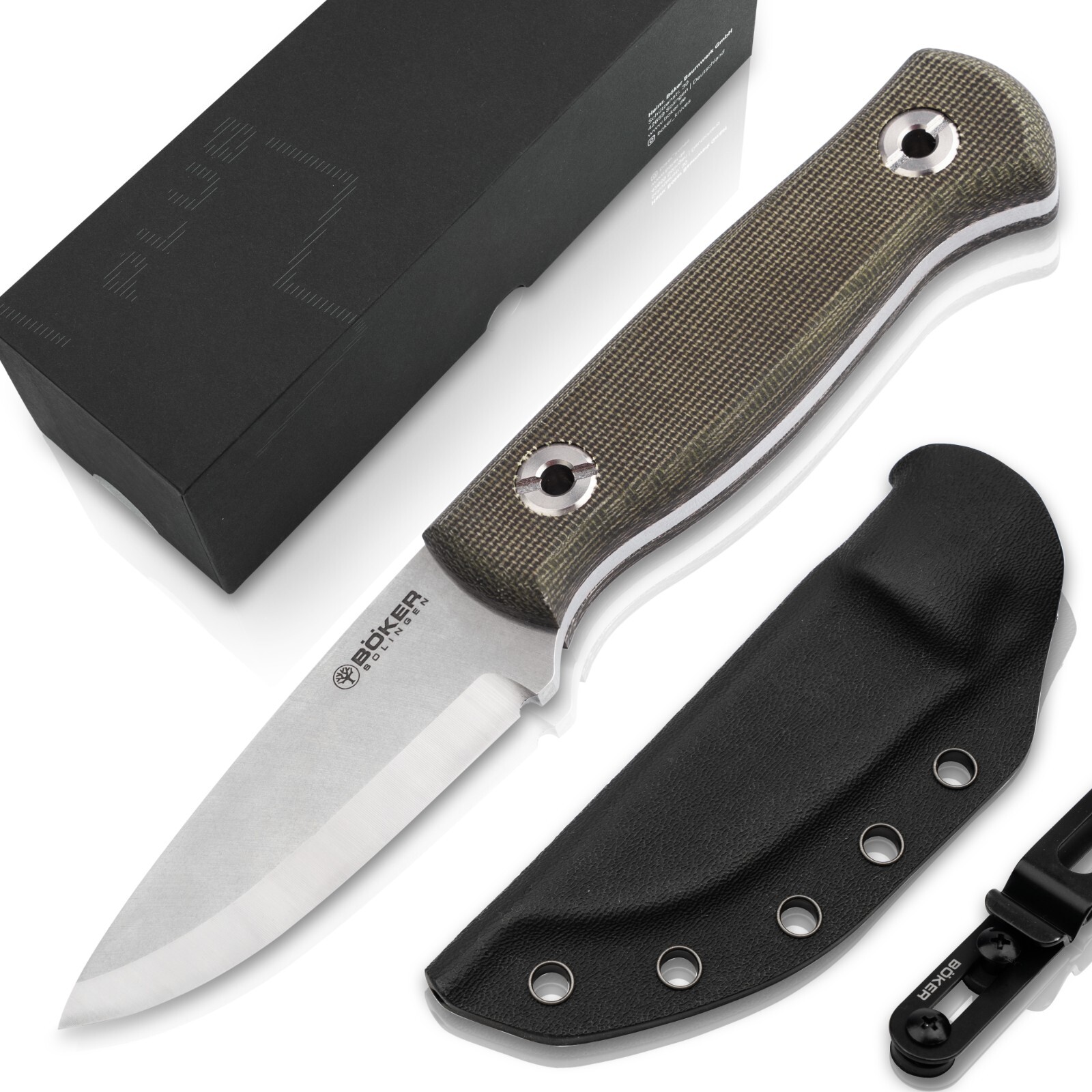 Boker Vigtig vs. Wild Fixed Knife 3.35" MagnaCut Blade Micarta Handle ✔️ 121509