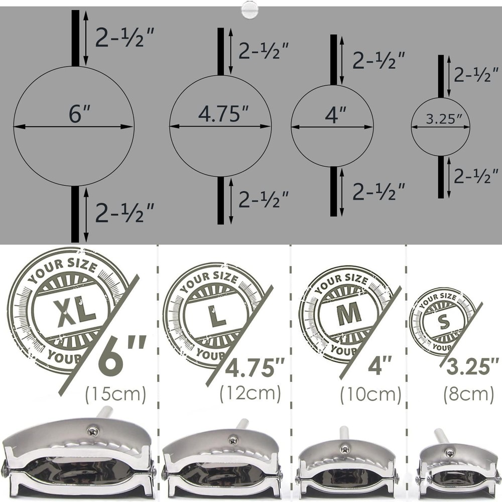 Durable 4-Inch Dumpling Maker - Mirror-Polished Stainless Steel Design