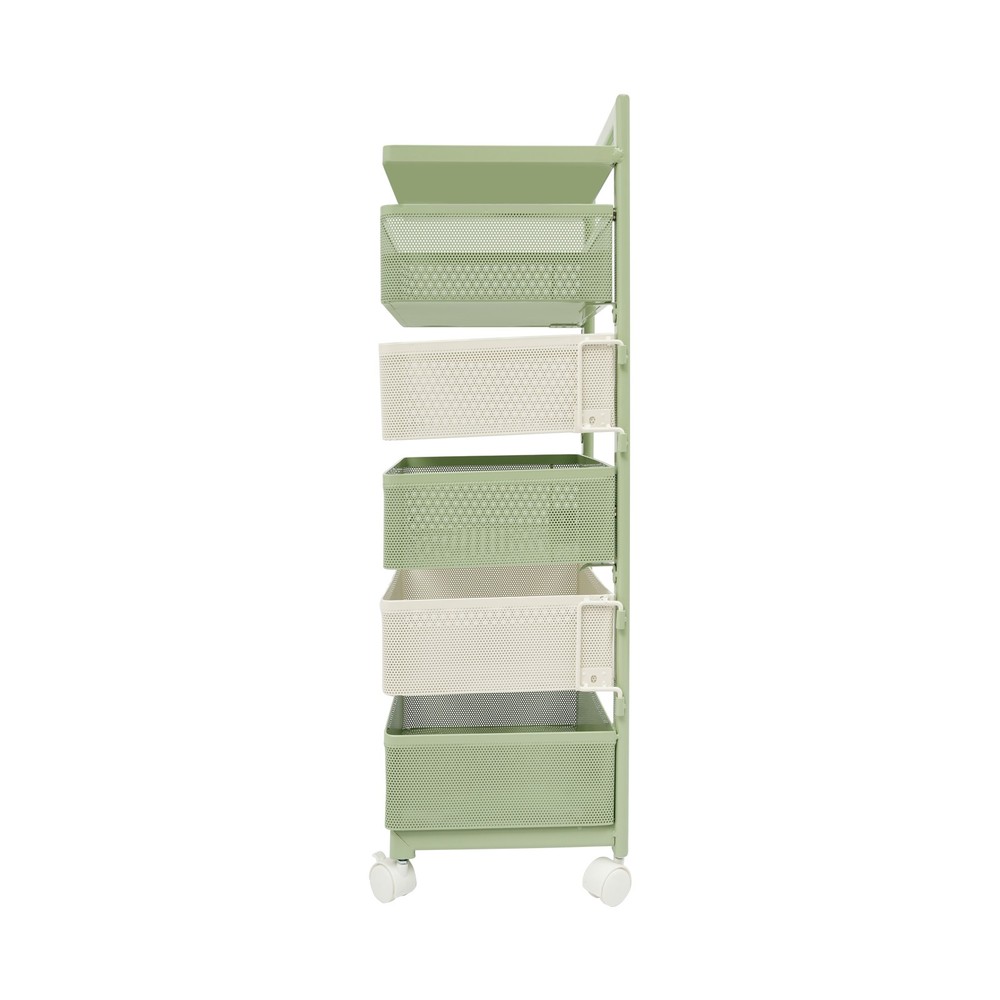Rotating Storage Rack, Kitchen Organizer With Rotating Basket