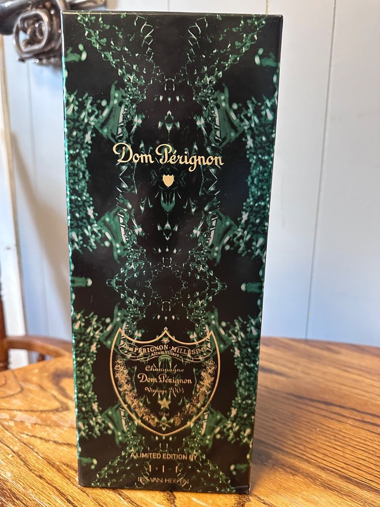 dom perignon boxes and bottle