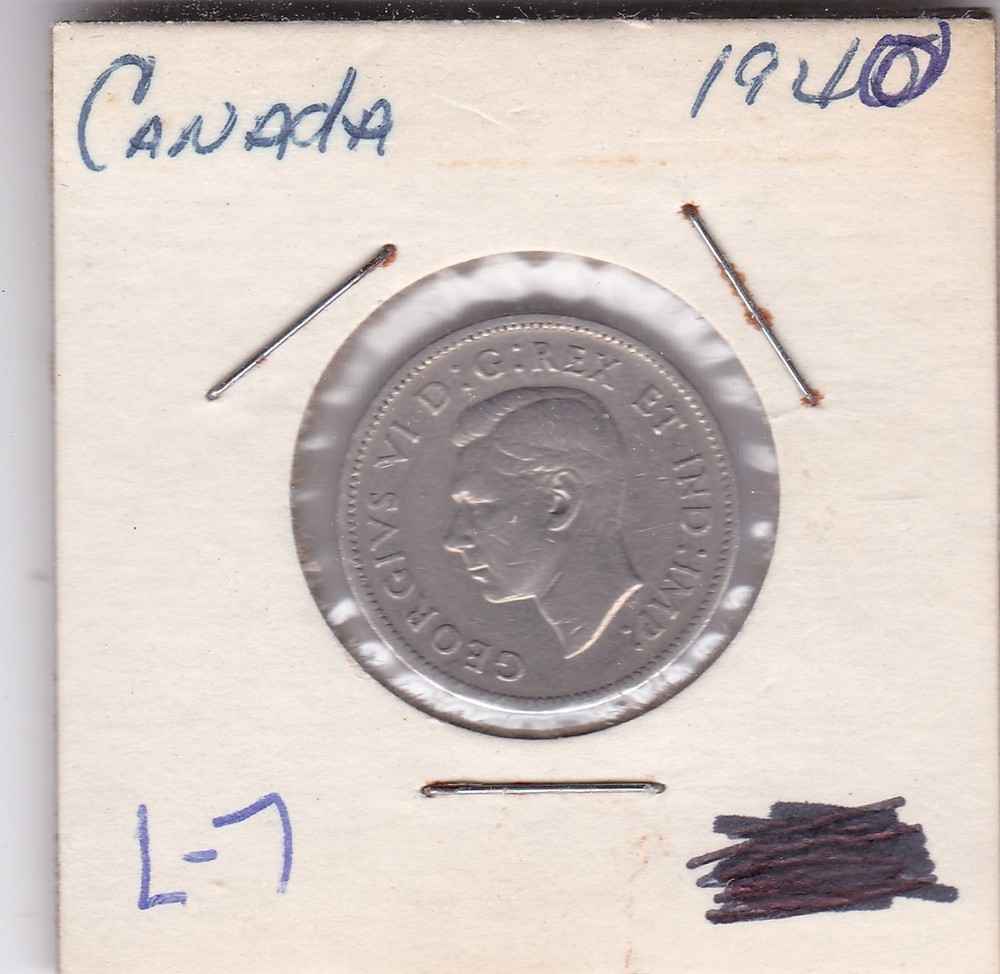 1940 Canada 5 Cents L7