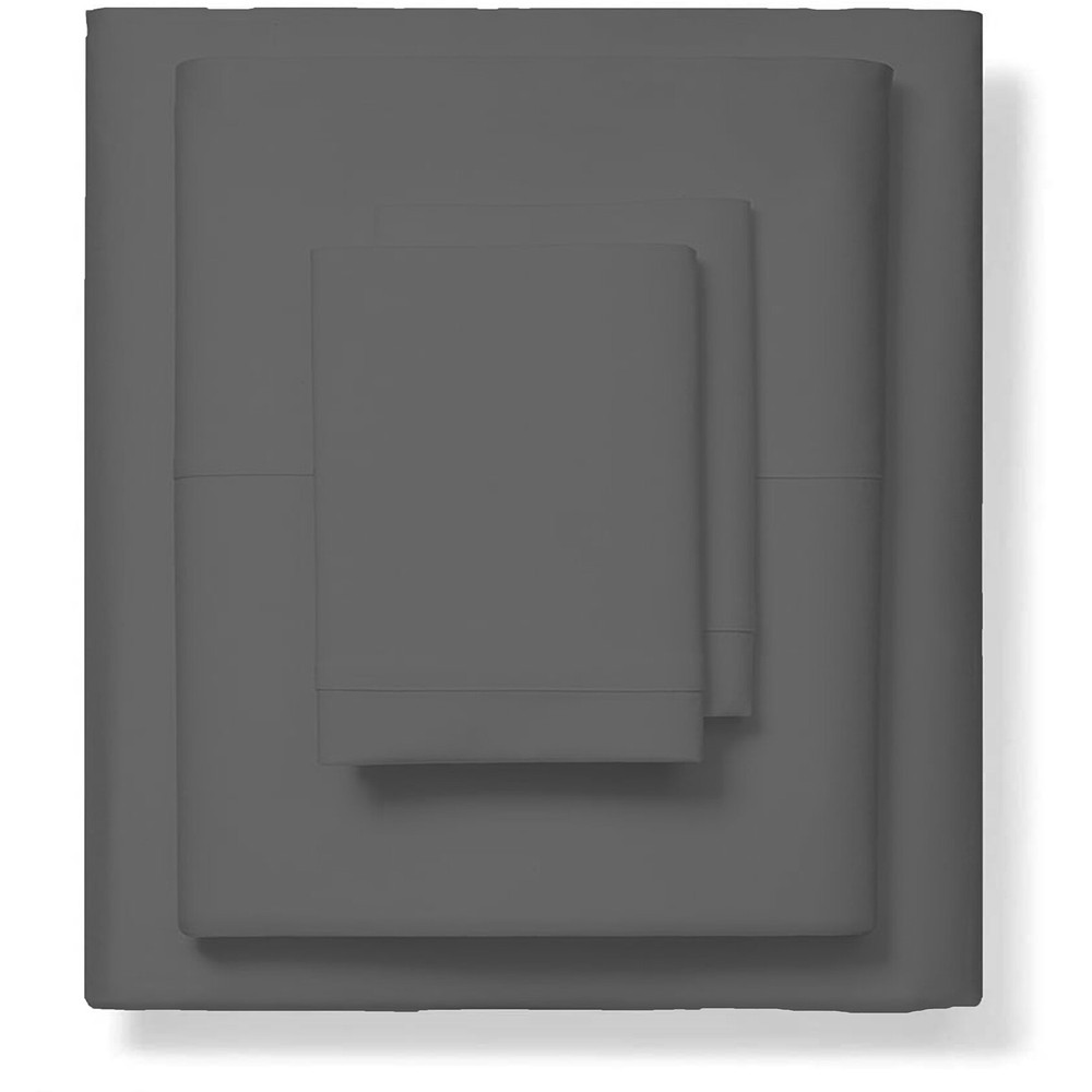 Extra Deep Pocket Soft Sheets 1000 - 1200 TC Egyptian Cotton Gray Solid