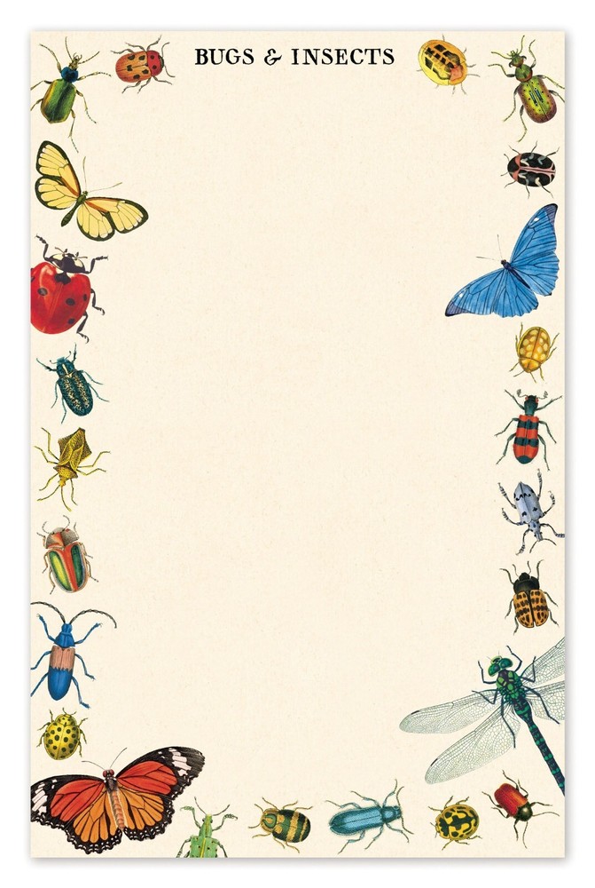 Cavallini & Co. Bugs & Insects Notepad