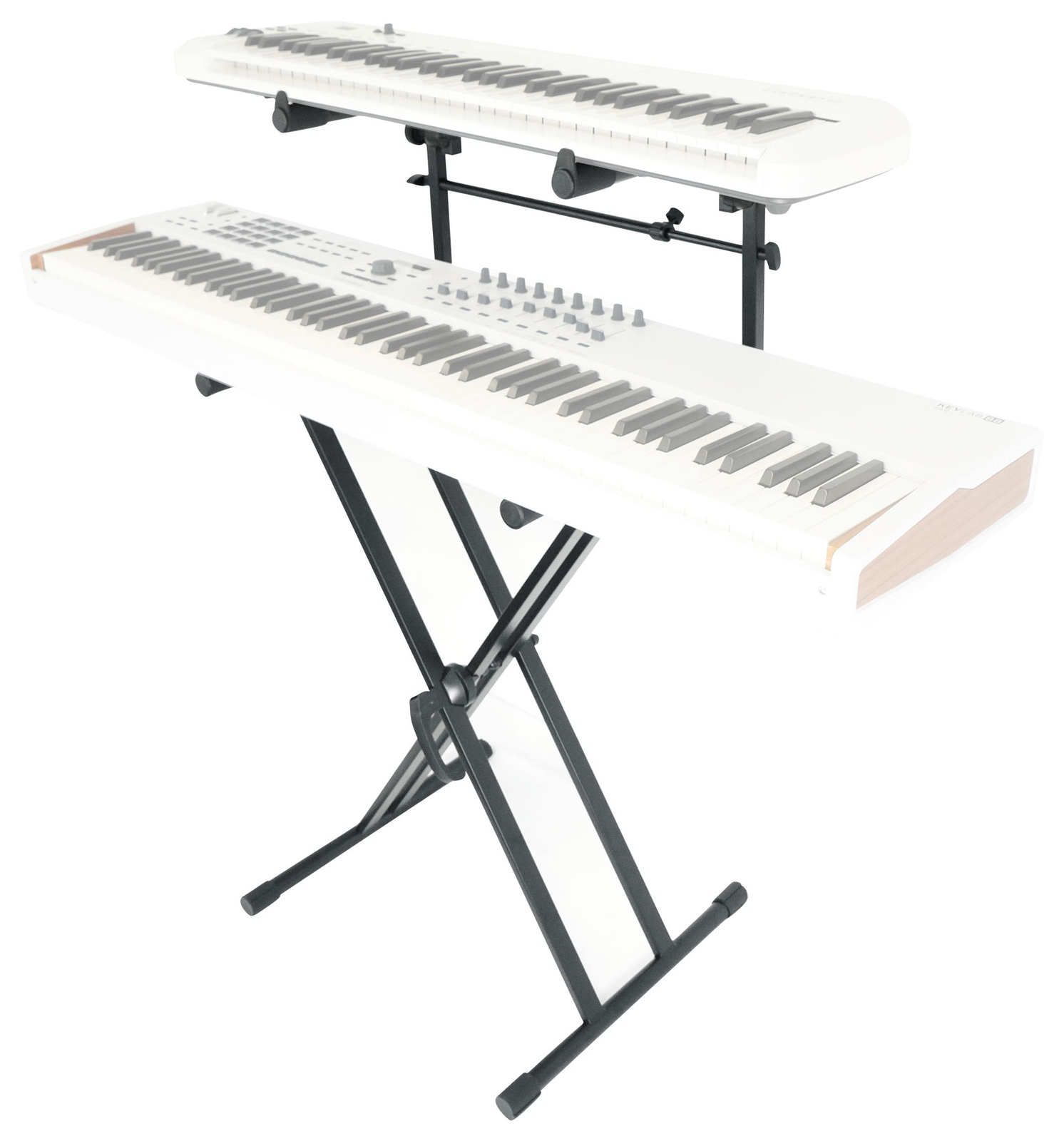 Rockville RKS42X 2-Tier Keyboard or DJ Stand Fits Sequential 2-Tierphet XL