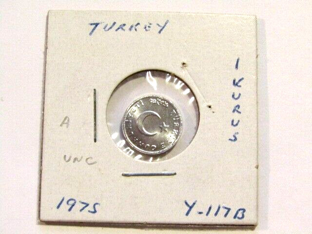 Turkey 1975 1 Kurus unc Coin