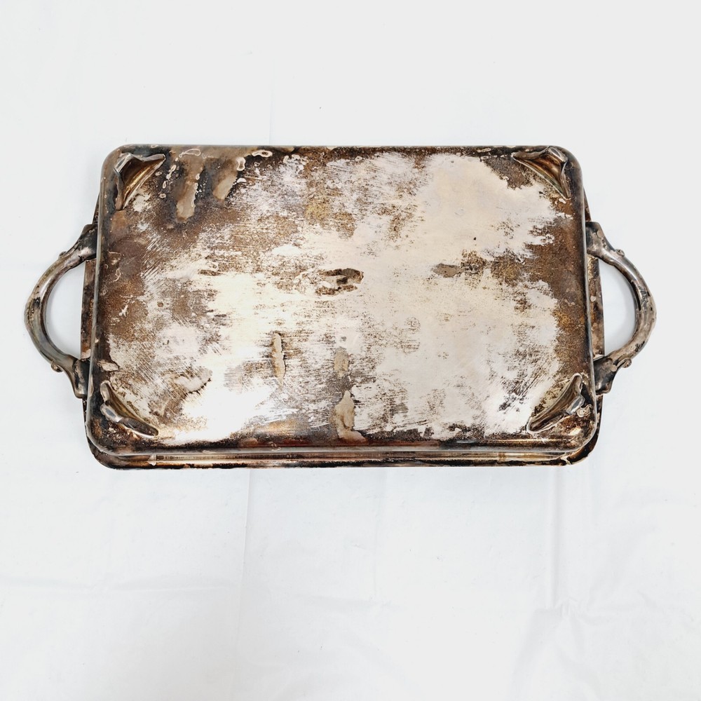 Vintage Silver Plate Vegetable Serving Dish Elegant