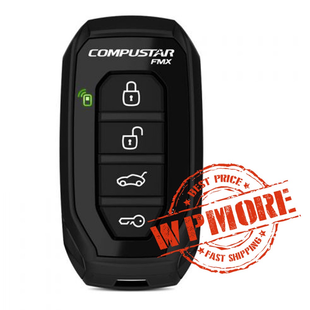 Compustar 1WG15R-FM 1Way 4-Button LED 3000-FT Water Resistant Replacement Remote