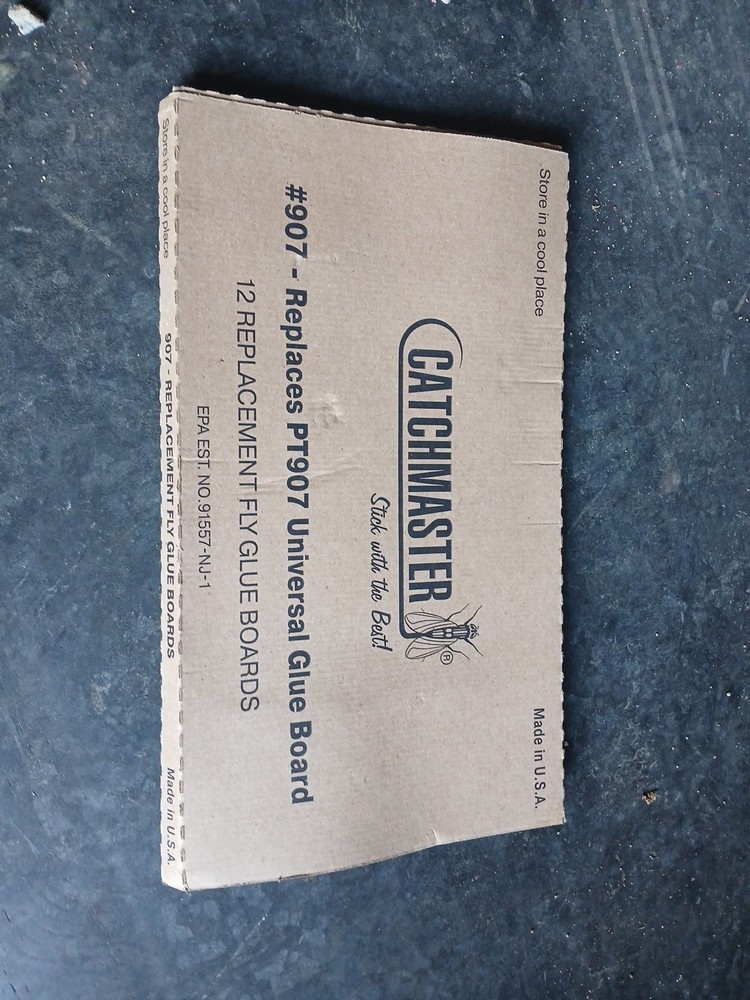 CATCHMASTER 907 FLY GLUE BOARDS  12 pack 16.3" X 9"