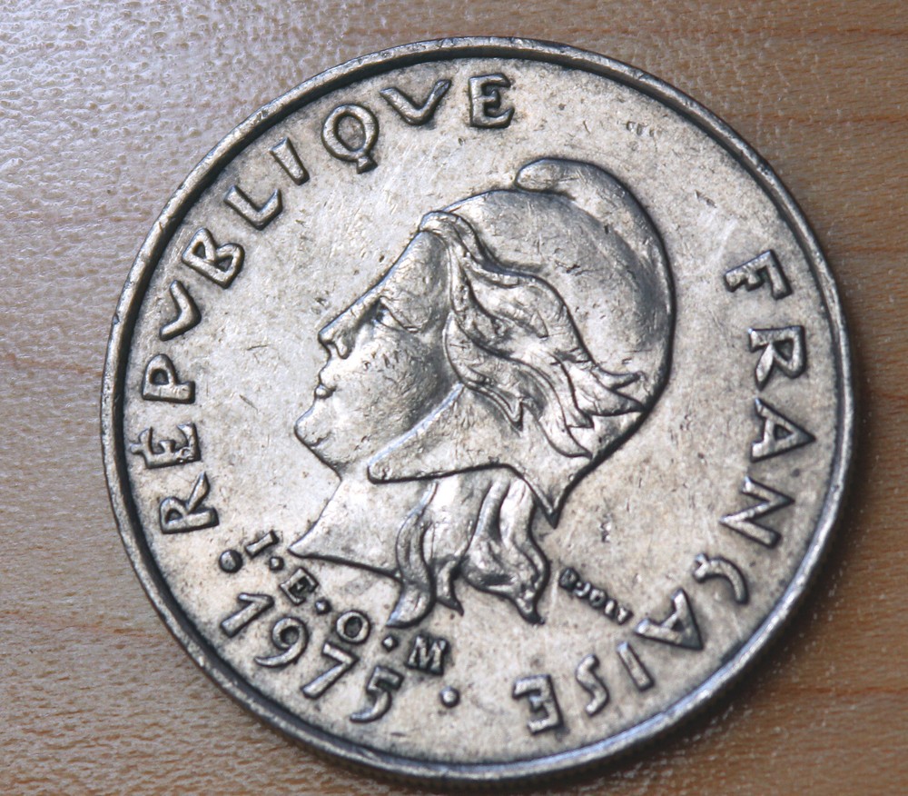 1975 French Polynesia 20 Francs