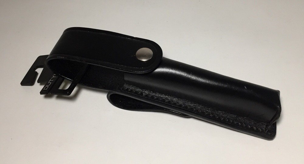 Dutyman Plain Stinger Flashlight Black Leather Pouch Case 2811