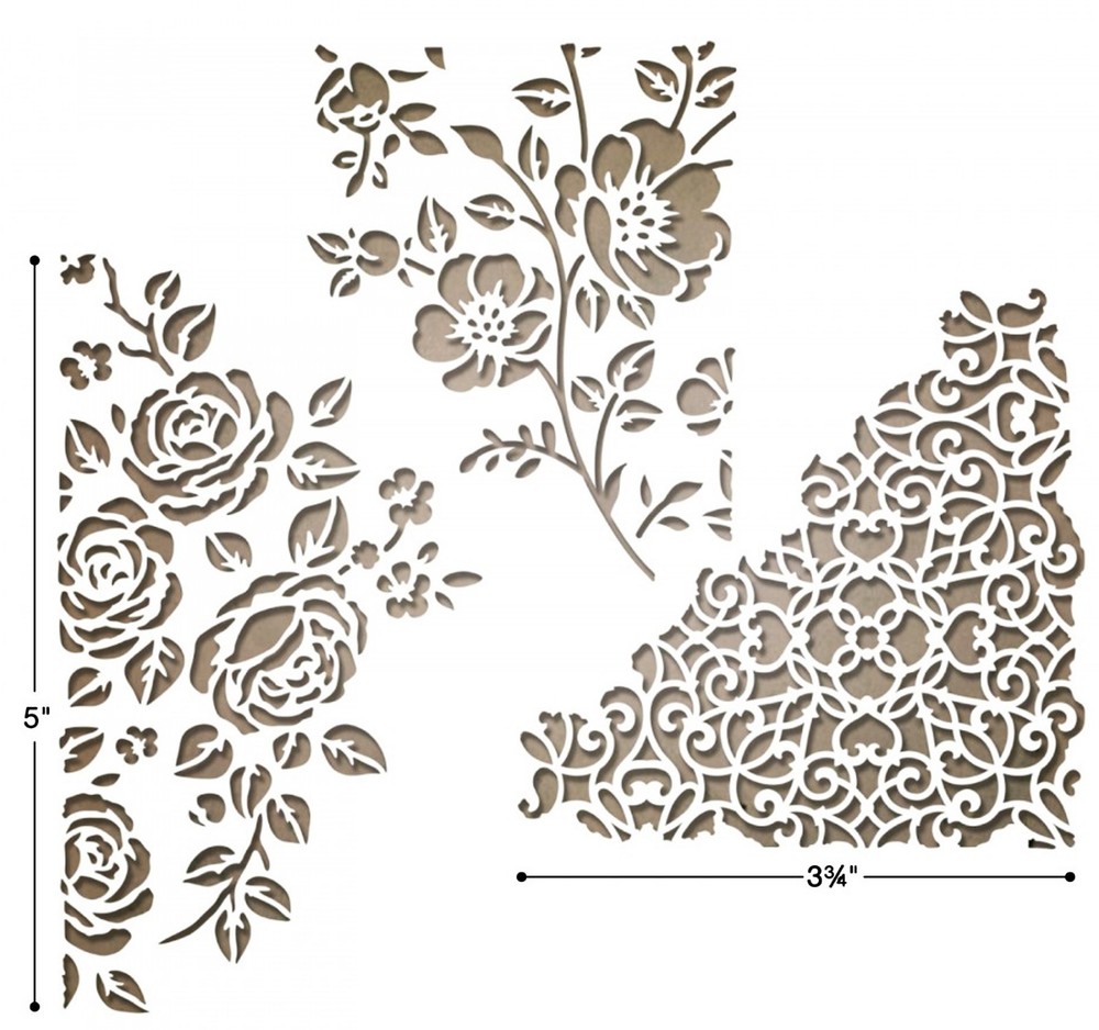 Sizzix Thinlits Mixed Media #5 3pk set #662688 Retail $24.99 designer Tim Holtz