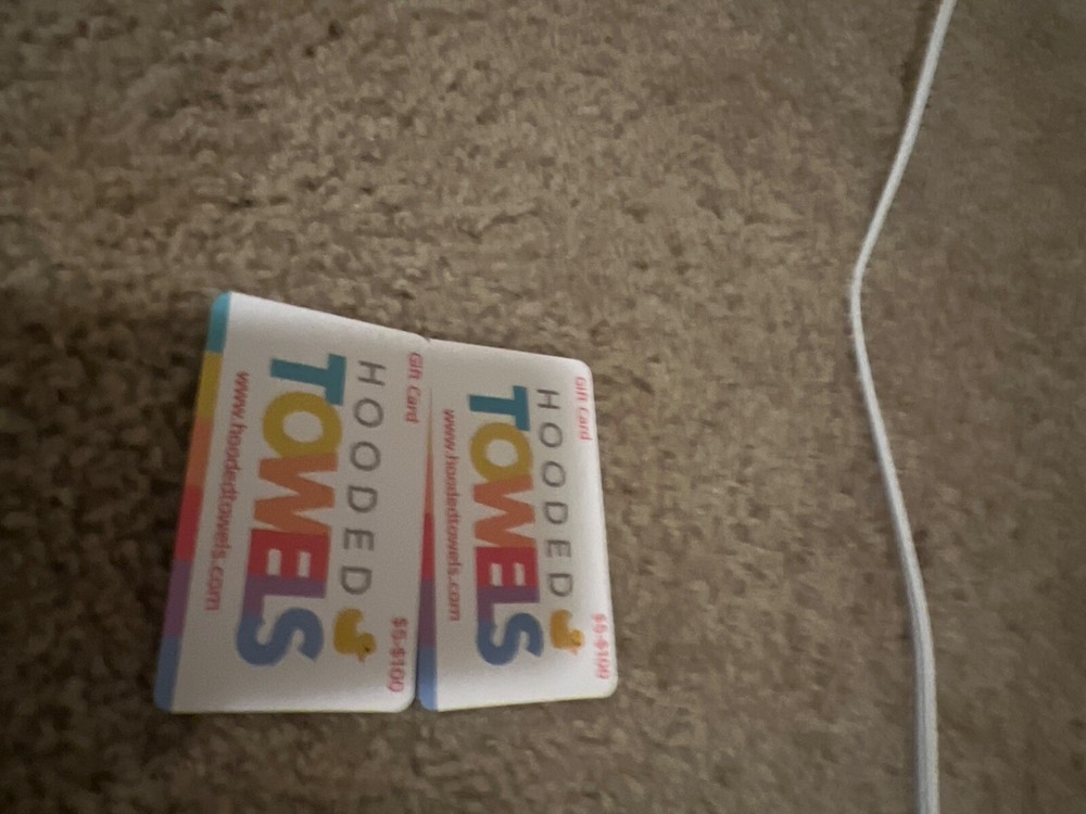 hooded towels gift card