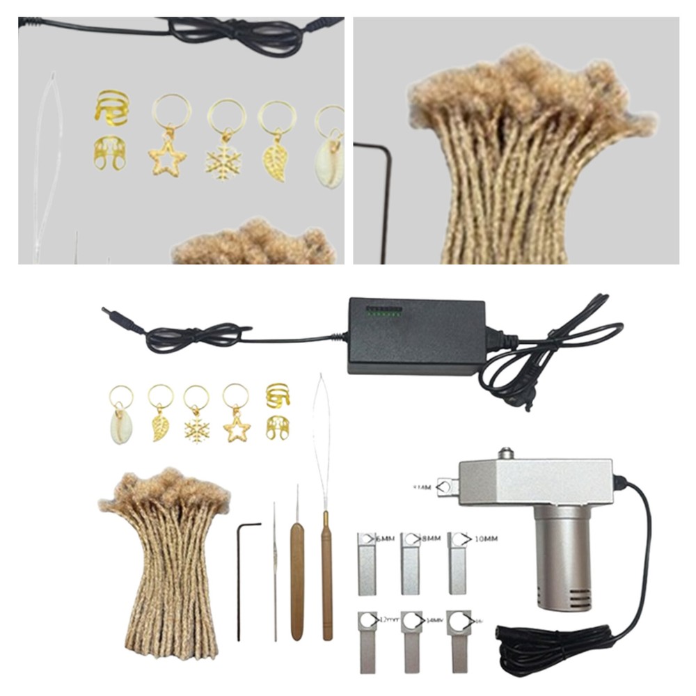 Electric Dreadlock Machine Maker Quick and Easy DIY Dreadlocks Braiding Hair