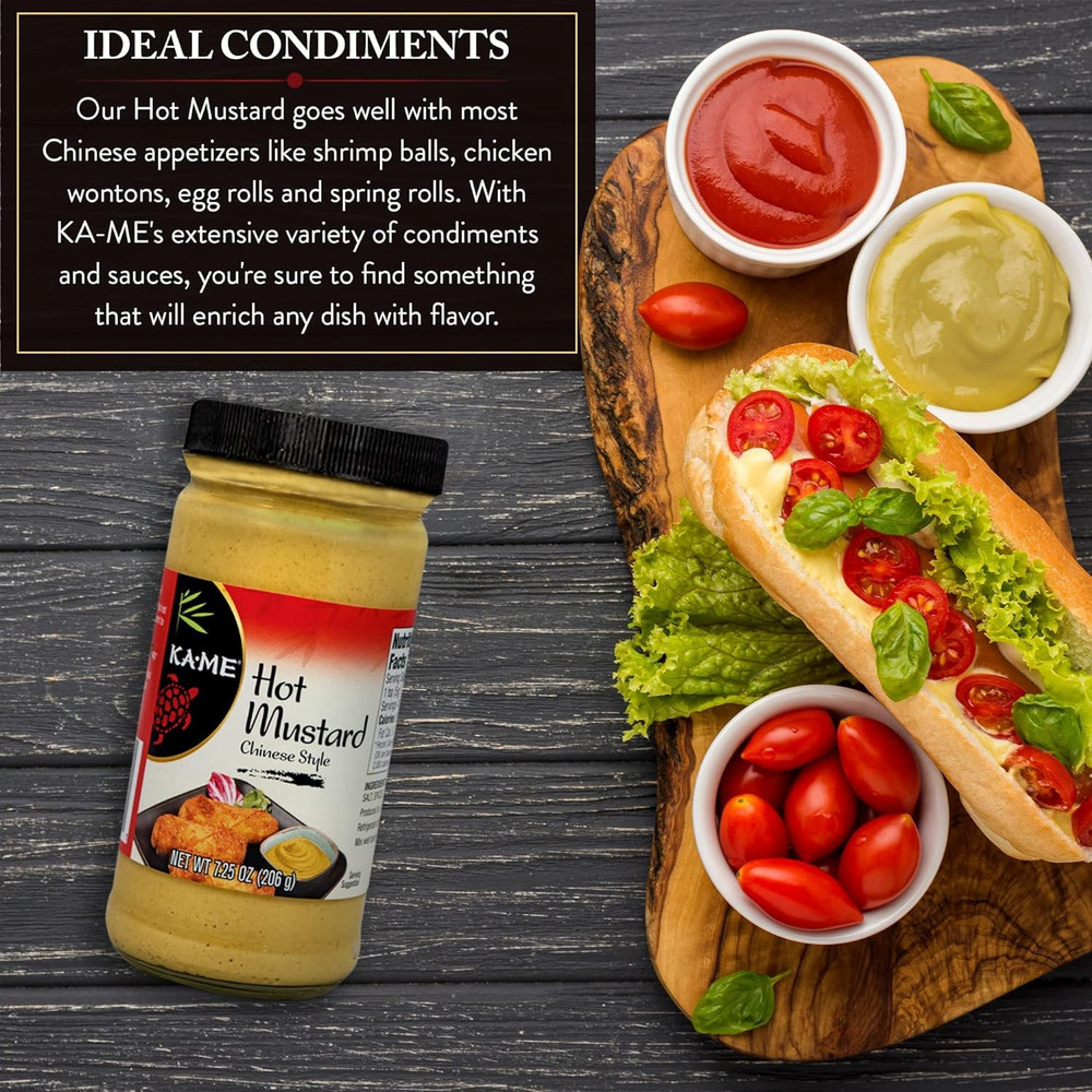 Hot Peppered Mustard, 7.25 Oz