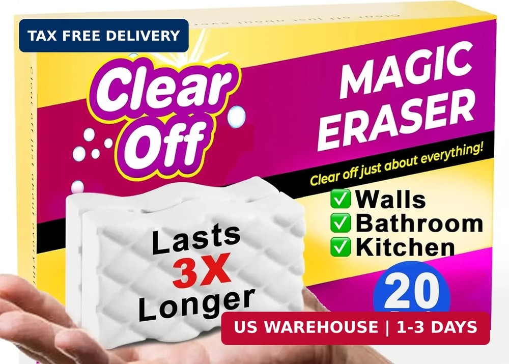 20 Pack Upgraded Magic Sponge Eraser Extra Large Super Powerful - Melamine Spong