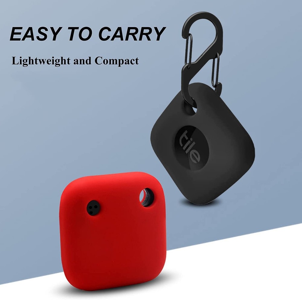 4PCS Case for Tile Mate Tracker 2024/ Tile Mate Tracker 2022, Soft Silicone S...